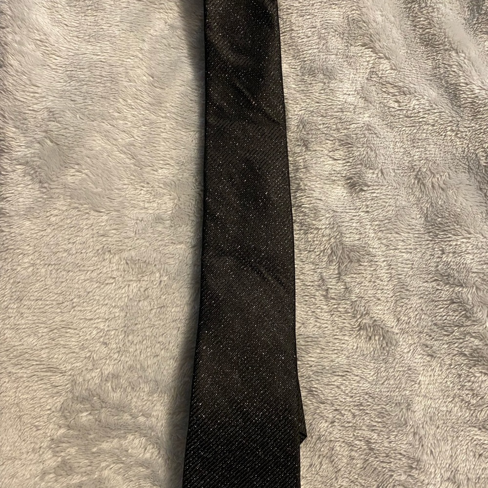 Vintage Black J.Ferrar Men's Tie